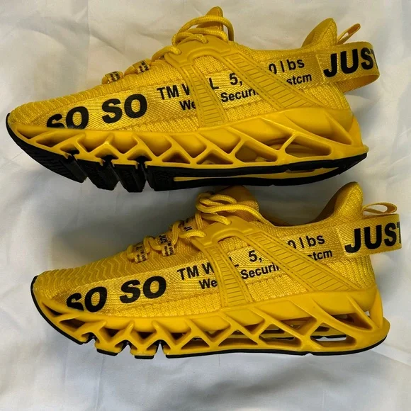 Just So So Women’s Athletic Sneakers Yellow/Black EU 36 Pittsburgh Sports Fans - Picture 3 of 10